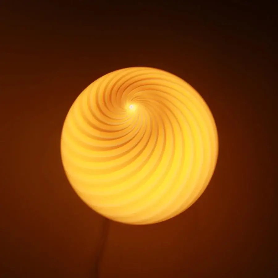 1295 Murano Candy Table Lamp - Toffee #3