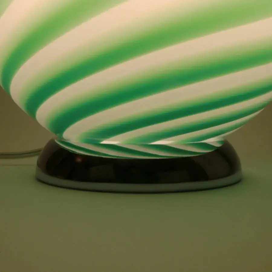1295 Murano Candy Table Lamp - Green Mint #4