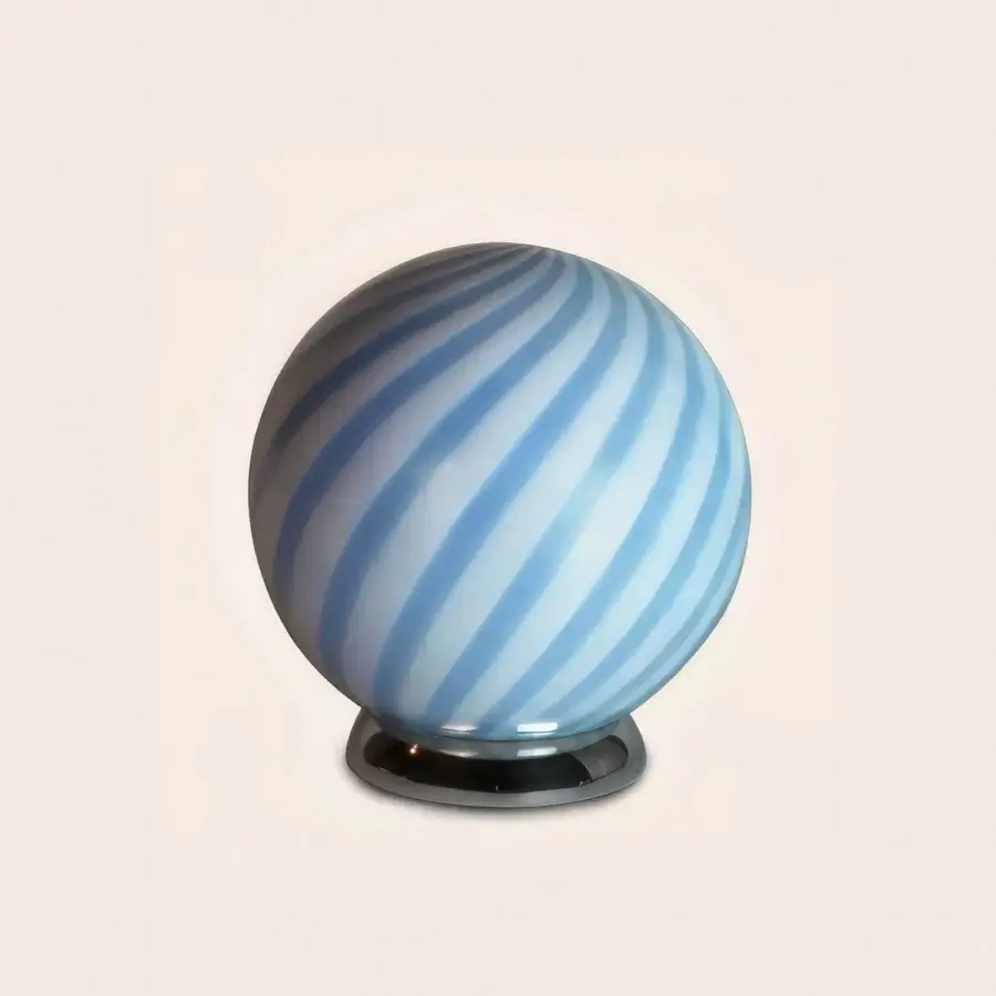 1295 Murano Candy Table Lamp - Light Blue #1
