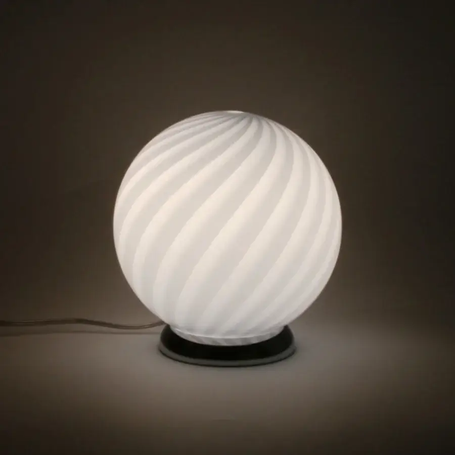 1295 Murano Candy Table Lamp - Light Blue #2