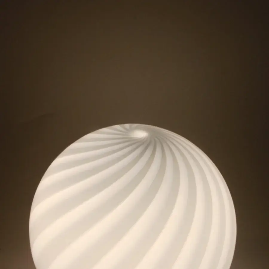 1295 Murano Candy Table Lamp - Light Blue #4