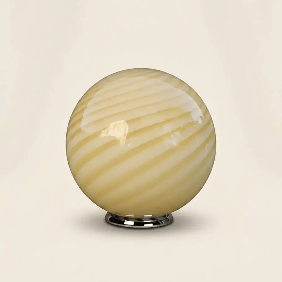 1295 Murano Candy Table Lamp - Butter #1