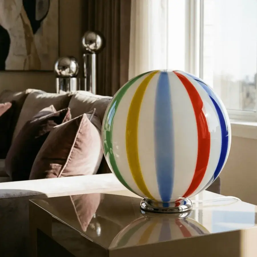 1295 Murano Candy Table Lamp - Arlecchino #5
