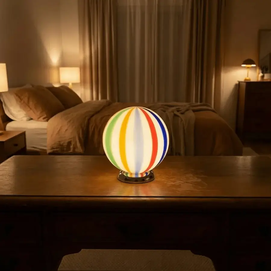 1295 Murano Candy Table Lamp - Arlecchino #9
