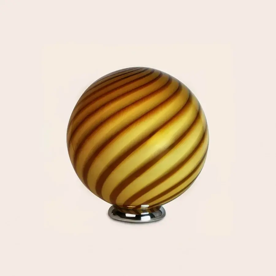 1295 Murano Candy Table Lamp - Honey Yellow #1