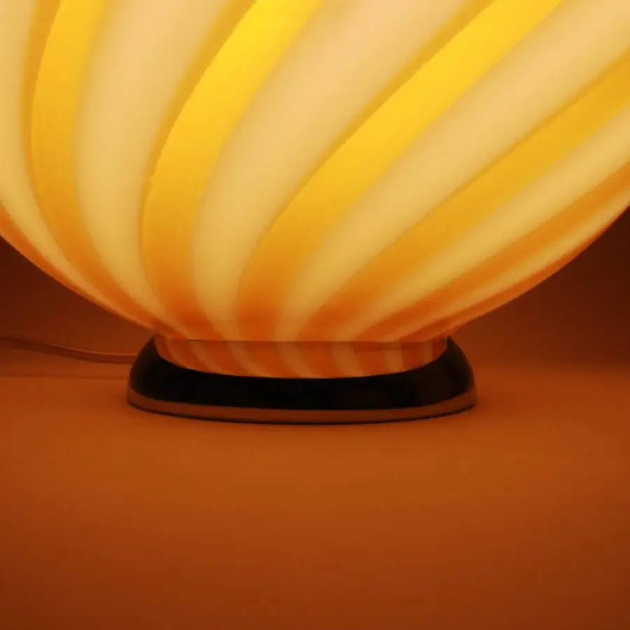 1295 Murano Candy Table Lamp - Honey Yellow #6