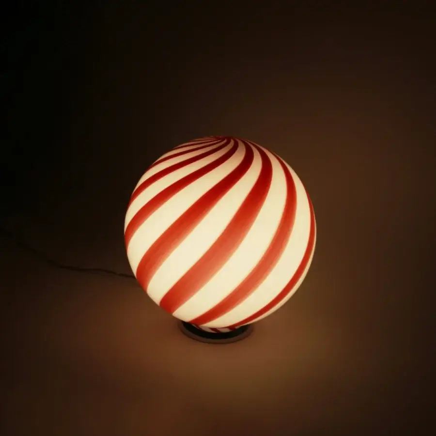 1295 Murano Candy Table Lamp - Wild Cherry #3