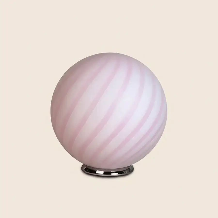 1295 Murano Candy Table Lamp - Marshmallow Pink #1