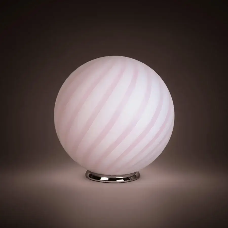 1295 Murano Candy Table Lamp - Marshmallow Pink #2