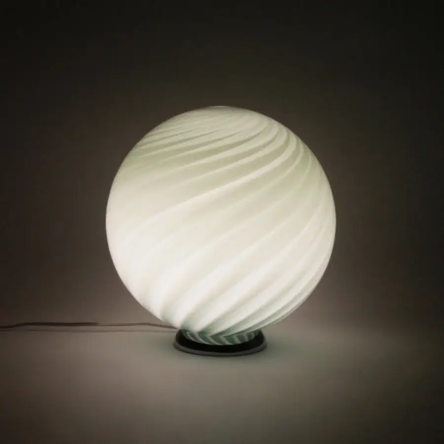 1295 Murano Candy Table Lamp - Sage Green #3