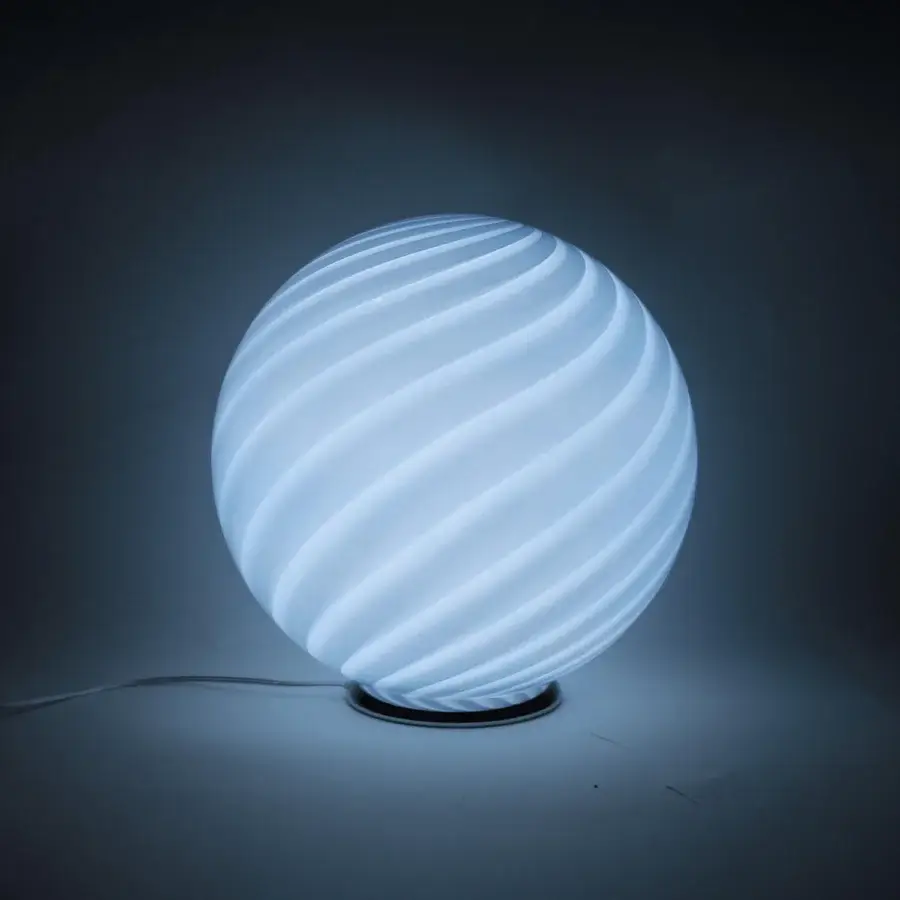 1295 Murano Candy Table Lamp - Soft Azure #2