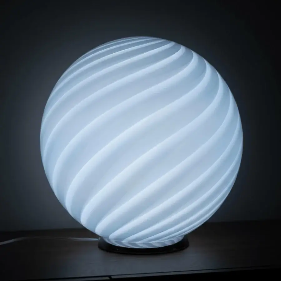 1295 Murano Candy Table Lamp - Soft Azure #3