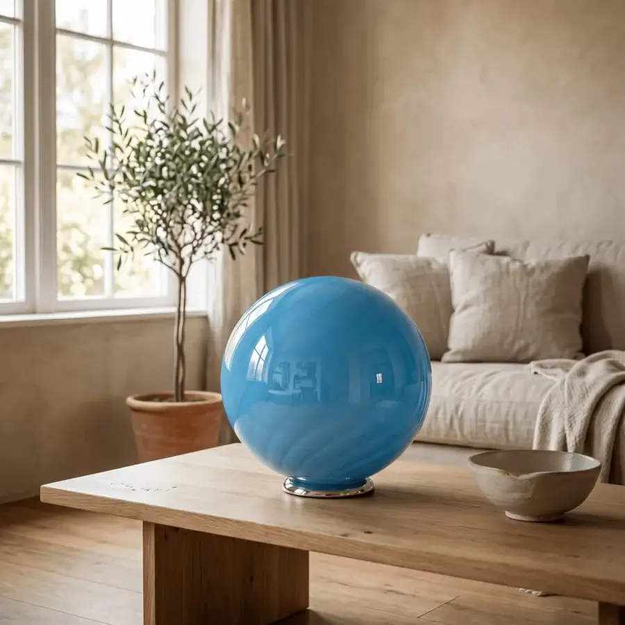 1295 Murano Candy Table Lamp - Soft Azure #6