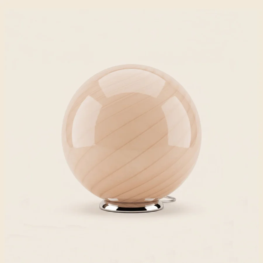 1295 Murano Candy Table Lamp - Peach #1