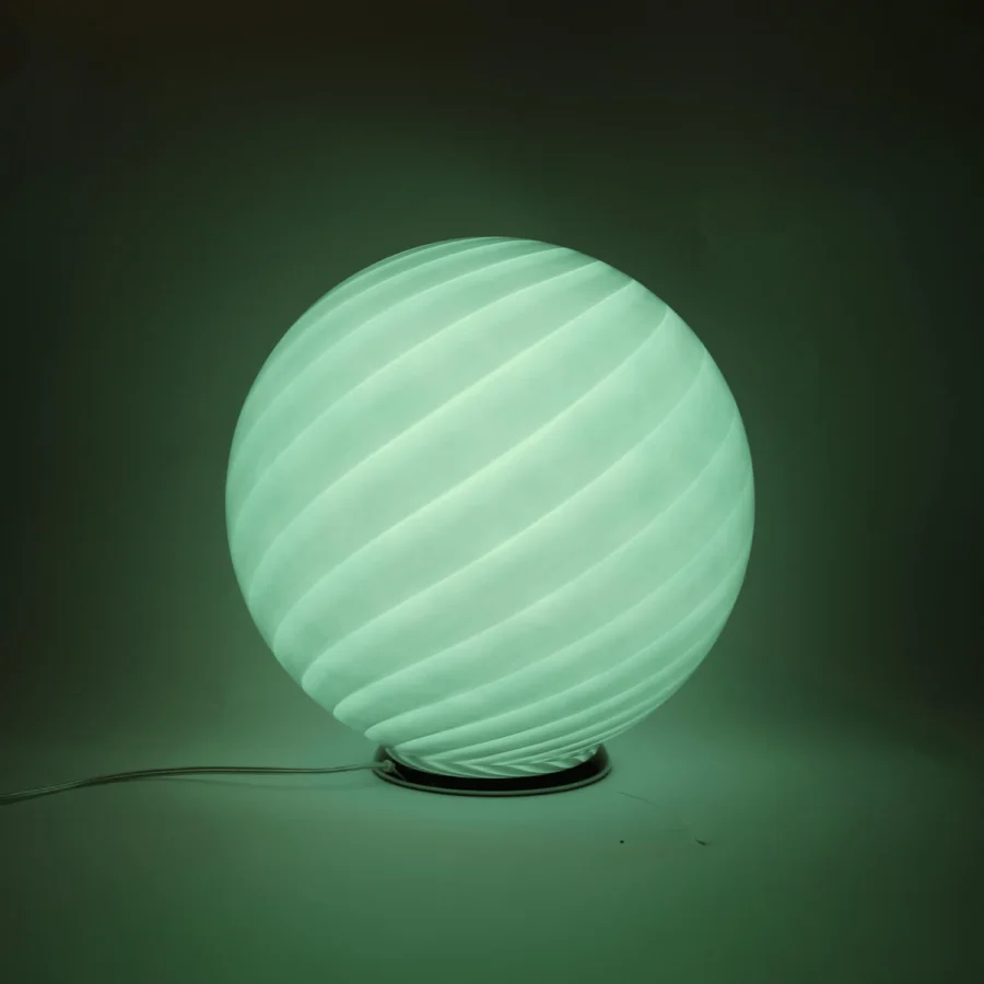 1295 Murano Candy Table Lamp - Forest #2