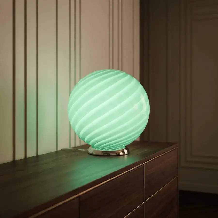 1295 Murano Candy Table Lamp - Forest #5
