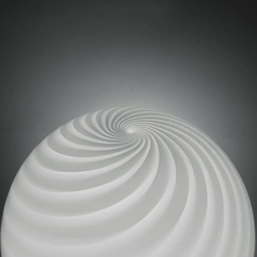 1295 Murano Candy Table Lamp - White #3