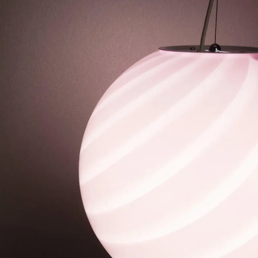 1295 Murano Candy Suspension Lamp - Pink #5