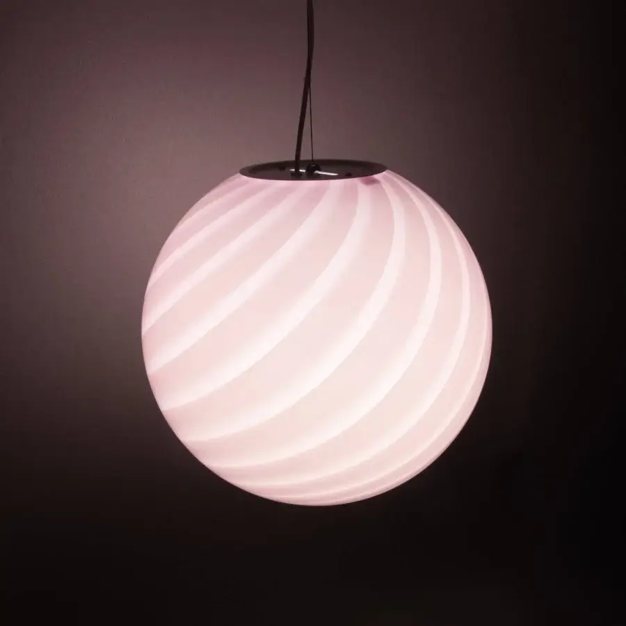 1295 Murano Candy Suspension Lamp - Pink #6