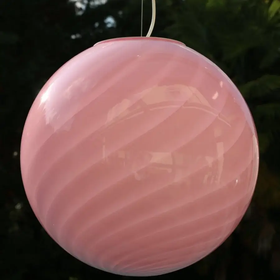 1295 Murano Candy Suspension Lamp - Pink #7