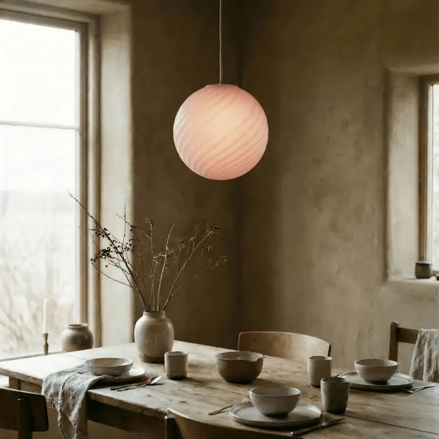 1295 Murano Candy Suspension Lamp - Pink #11