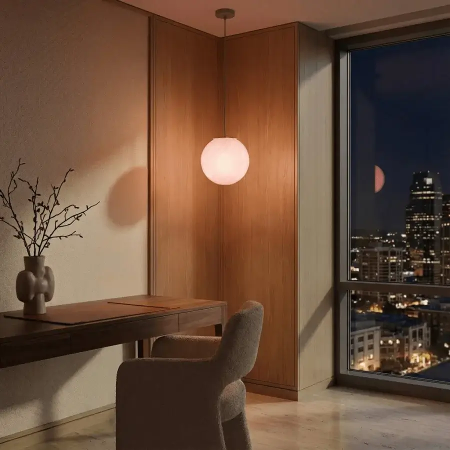 1295 Murano Candy Suspension Lamp - Pink #13