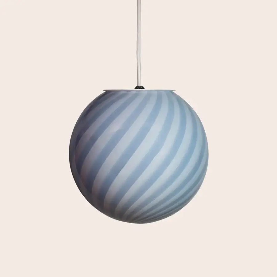1295 Murano Candy Suspension Lamp - Light Blue #1