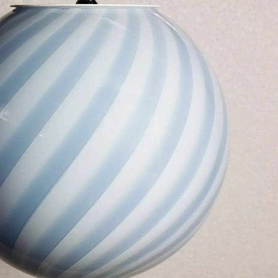 1295 Murano Candy Suspension Lamp - Light Blue #4