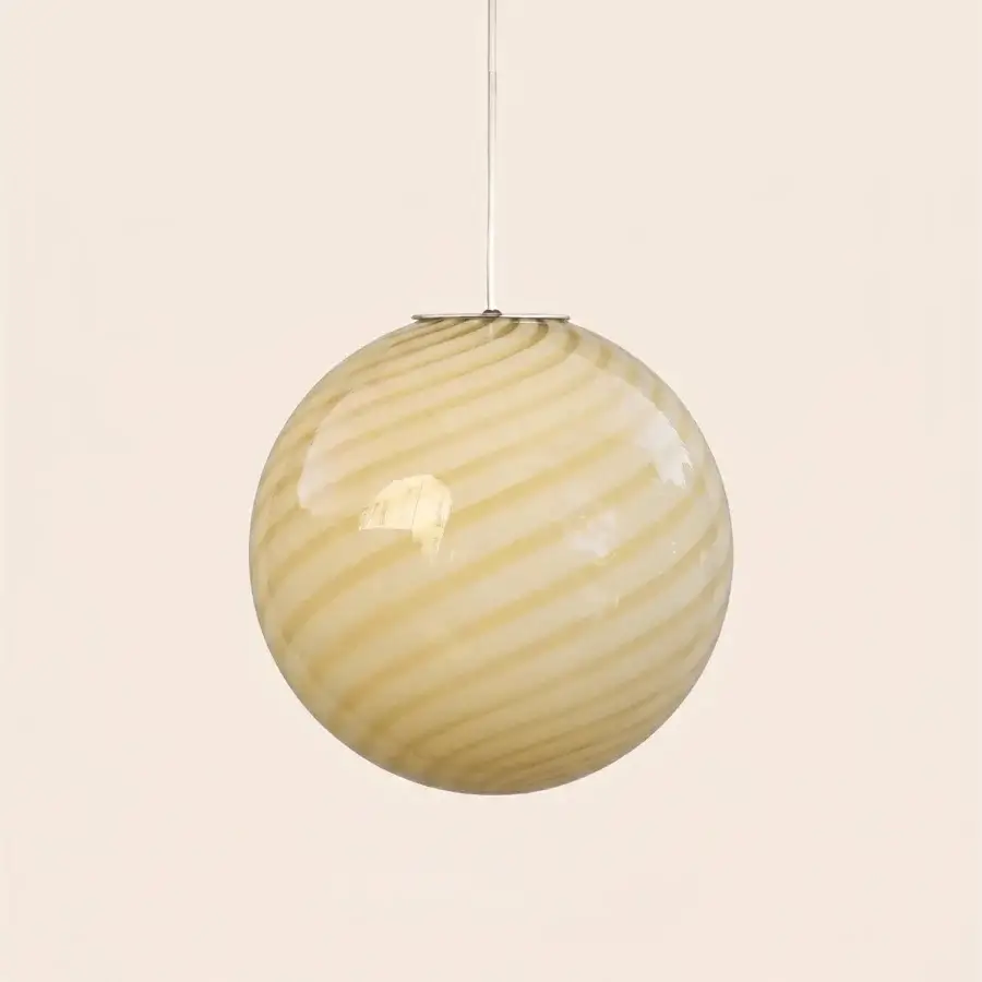 1295 Murano Candy Suspension Lamp - Butter #1