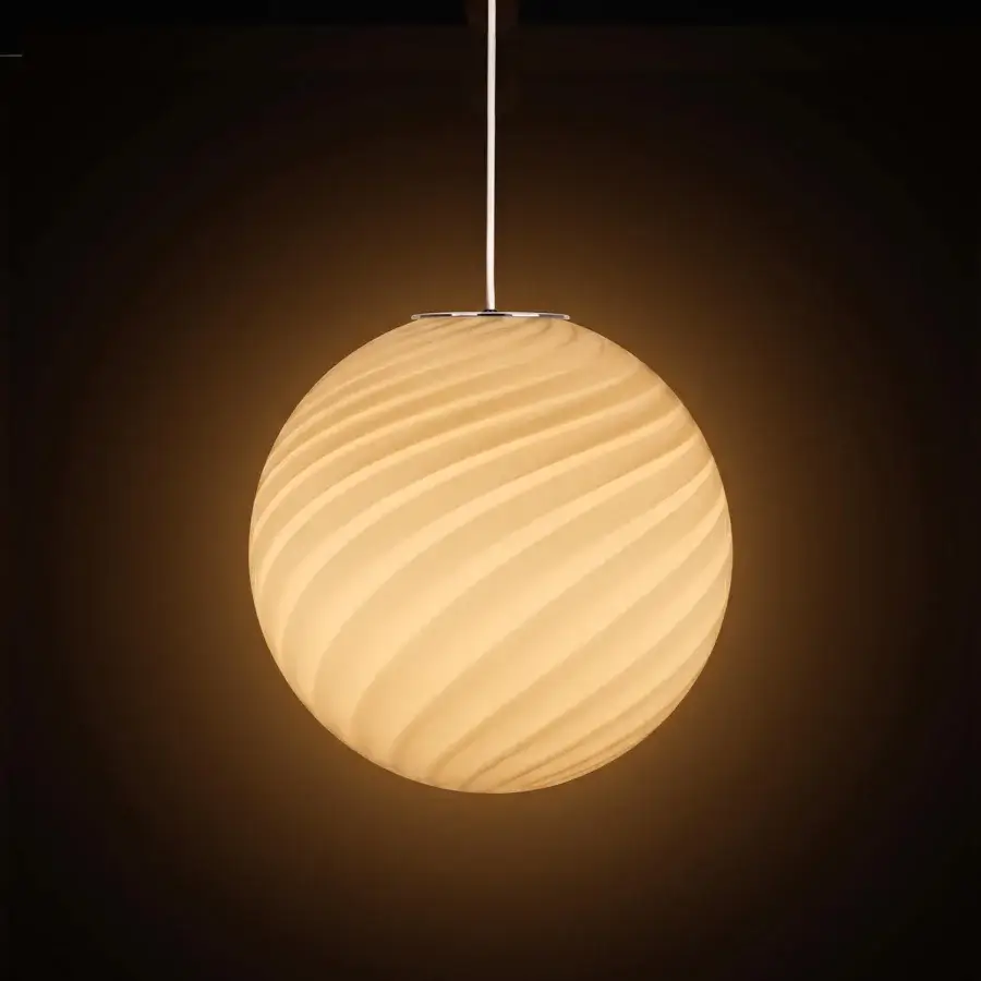 1295 Murano Candy Suspension Lamp - Butter #2