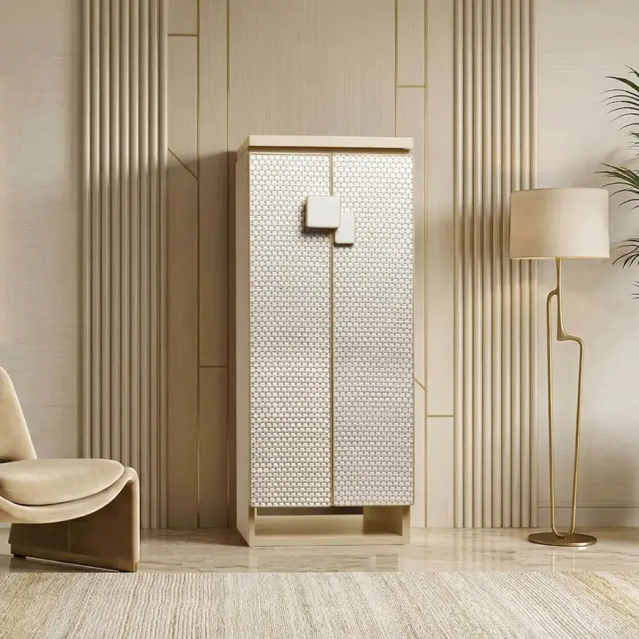 Agresti Gioia Intreccio Armoire with Safe #1