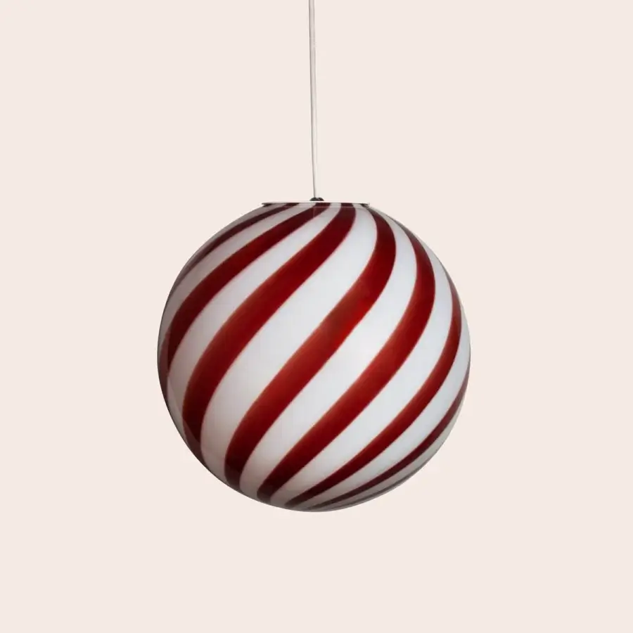 1295 Murano Candy Suspension Lamp - Wild Cherry #1