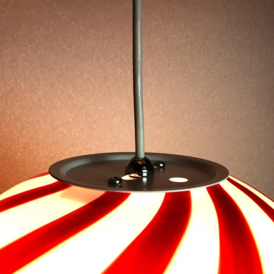 1295 Murano Candy Suspension Lamp - Wild Cherry #5