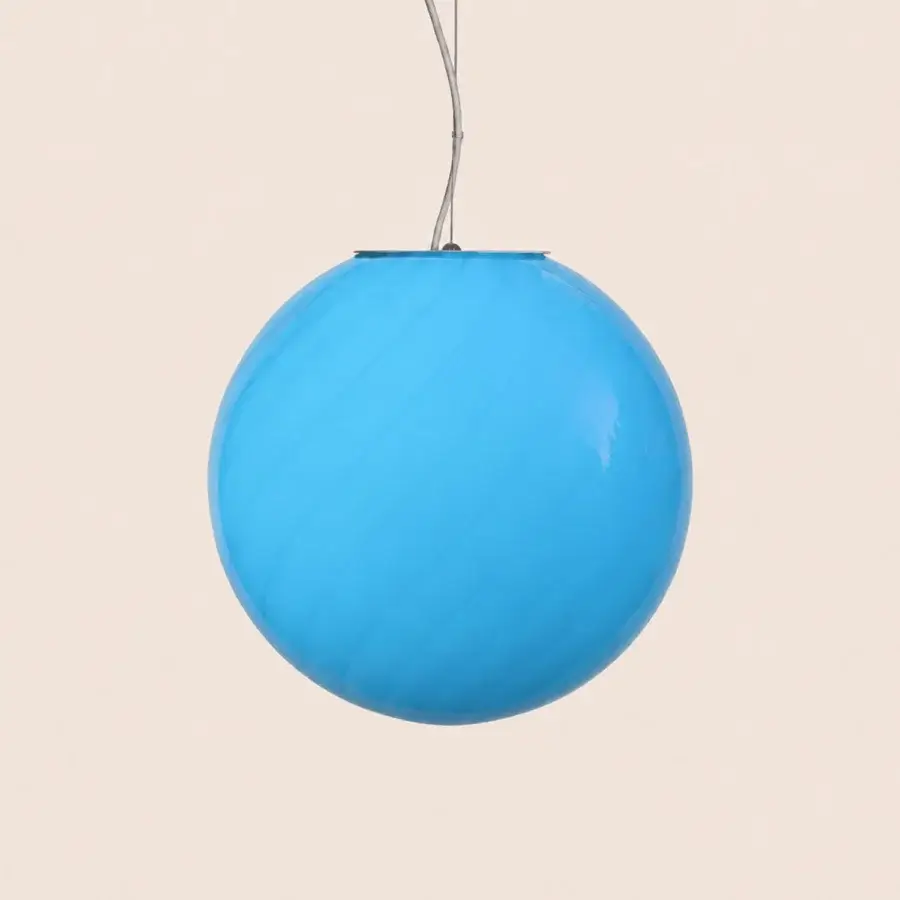 1295 Murano Candy Suspension Lamp - Soft Azure #1