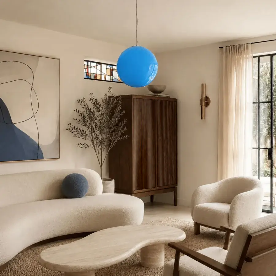 1295 Murano Candy Suspension Lamp - Soft Azure #5