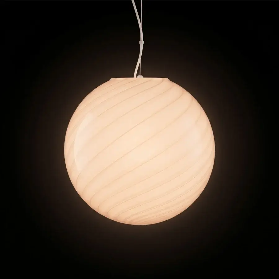 1295 Murano Candy Suspension Lamp - Peach #2