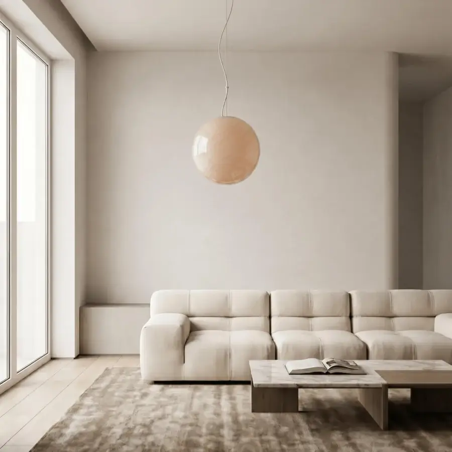 1295 Murano Candy Suspension Lamp - Peach #4