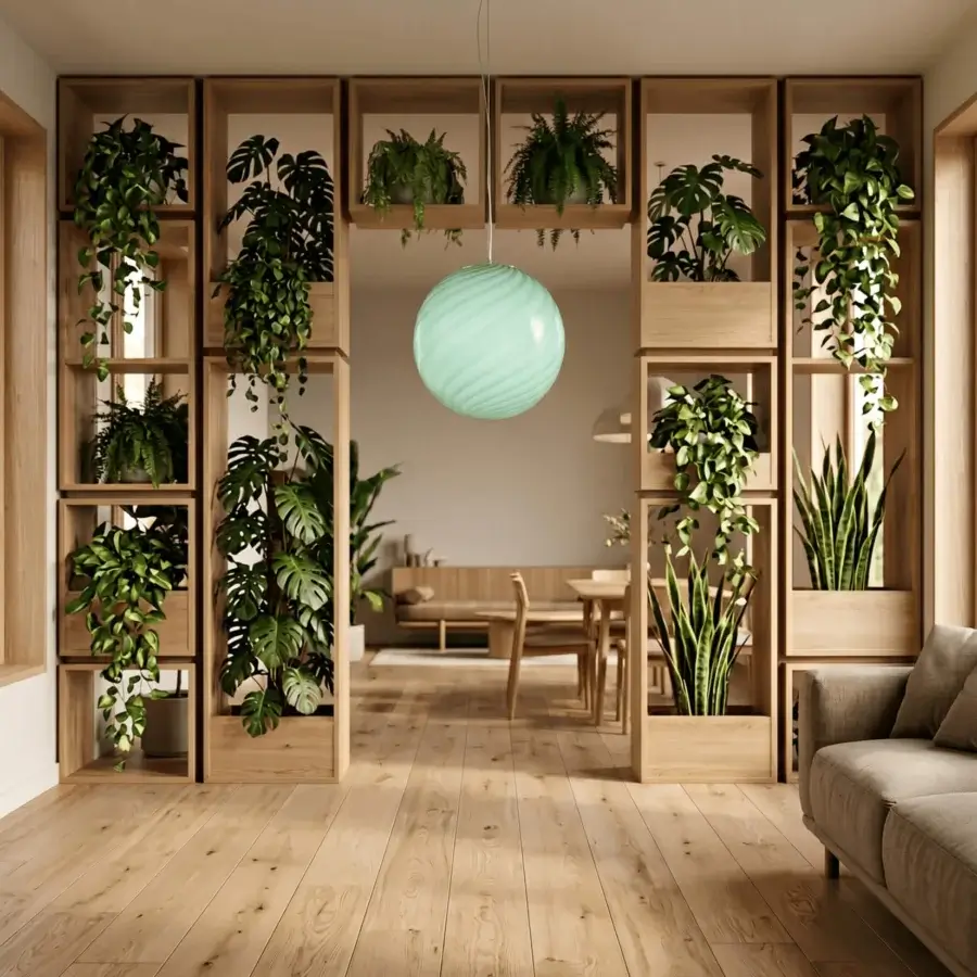 1295 Murano Candy Suspension Lamp - Forest #5