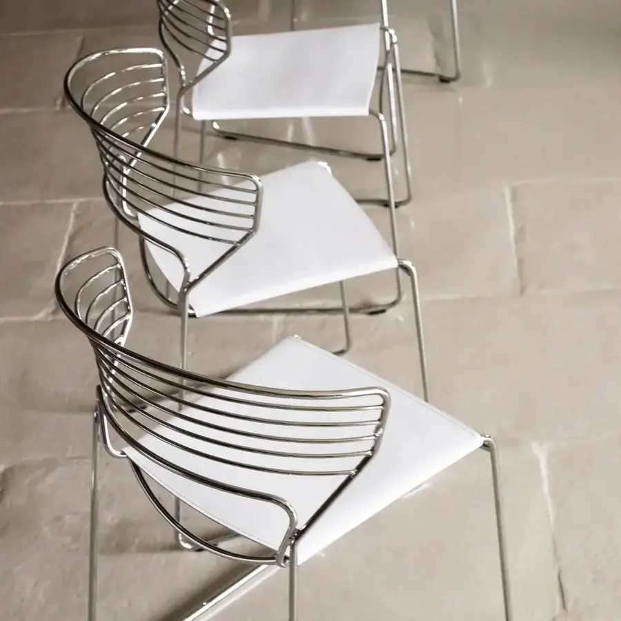 Desalto Koki Wire Leather Chair #4