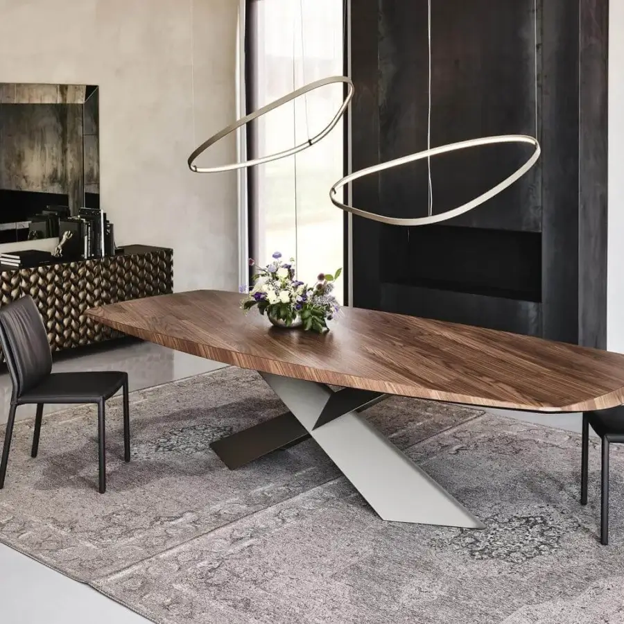 Distinguished Cattelan Italia Magellano suspension lamp with asymmetrical round diffuser in titanium embossed lacquered steel crafted in Italy