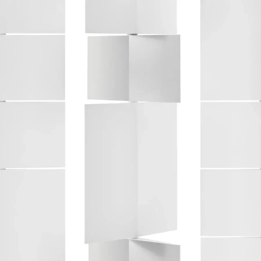 Superior MDF Italia Divide It room divider with rotating integral polyurethane panels in matte white finish