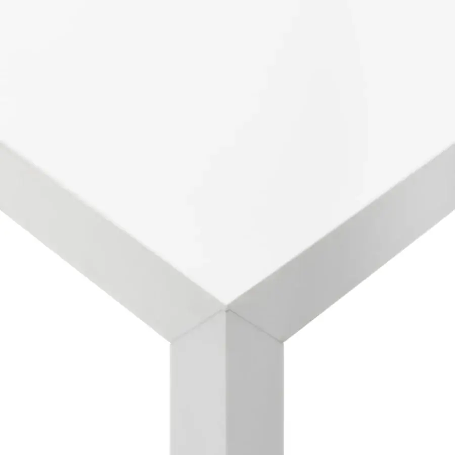 Exceptional MDF Italia Tense table built in white acrylic resin and rock mineral with smooth matte finish