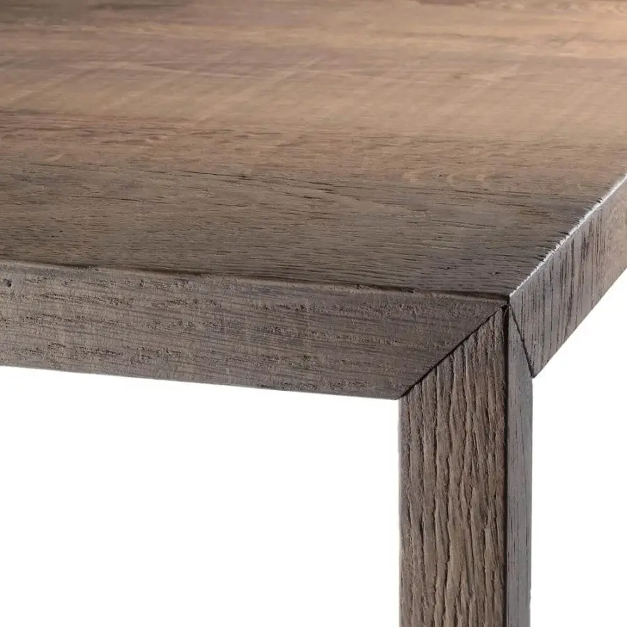 Exceptional MDF Italia Tense Material coffee table in textured wood with warm medium brown finish crafted for modern living spaces