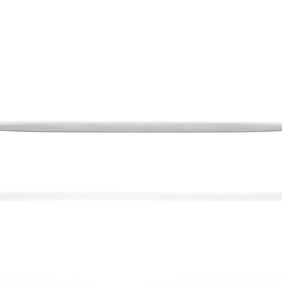 Distinguished MDF Italia Le Banc bench crafted from a single sheet of white-painted aluminum with glossy curved lines