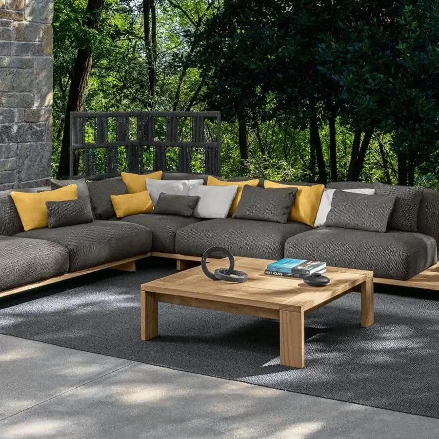 Distinguished Talenti Argo Wood coffee table crafted in light brown accoya wood with a natural wood grain finish