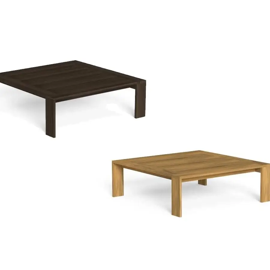 Exceptional Talenti Argo Wood coffee table in geometric accoya wood with a light-toned finish and clean lines