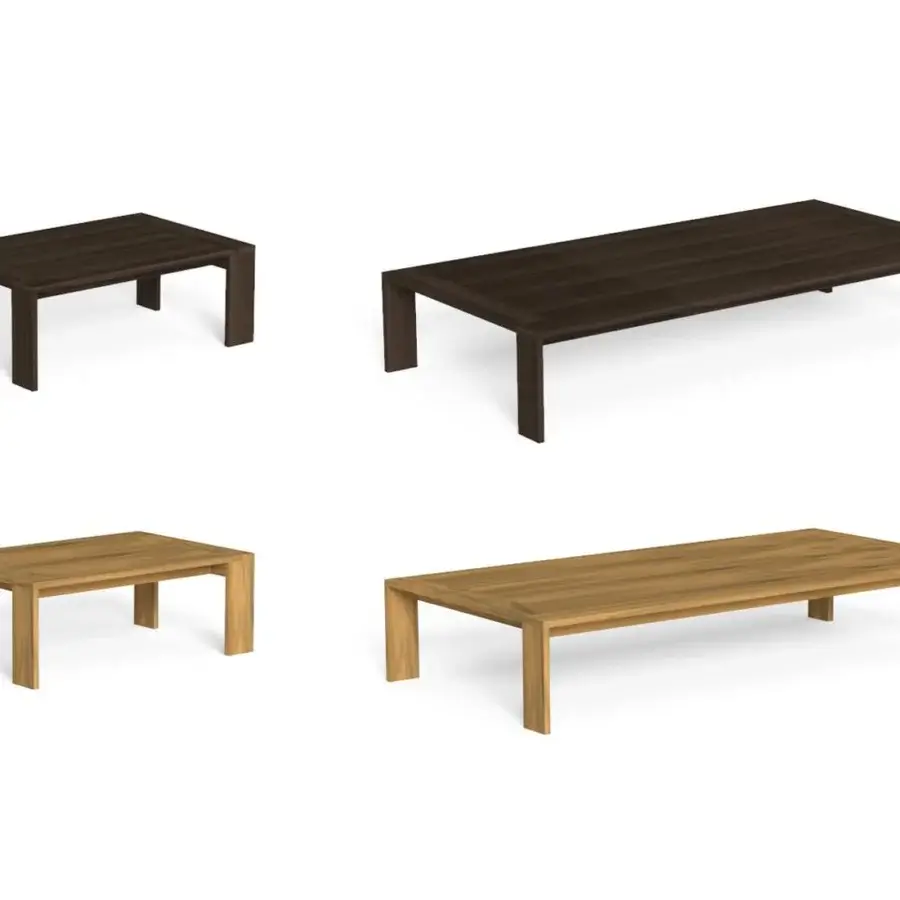 Superior Talenti Argo Wood coffee table in light brown accoya wood with matte finish embodies minimalist sophistication