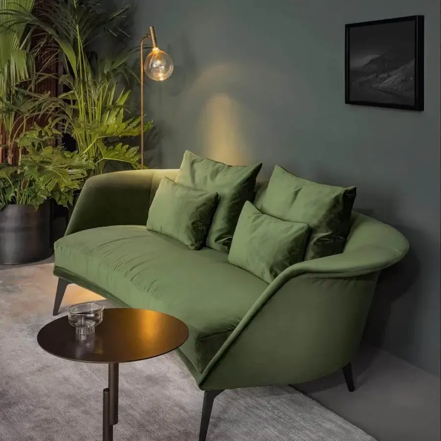 Distinguished Bonaldo Innesti side table with geometric form in ceramic and metal, finished with smooth golden tones