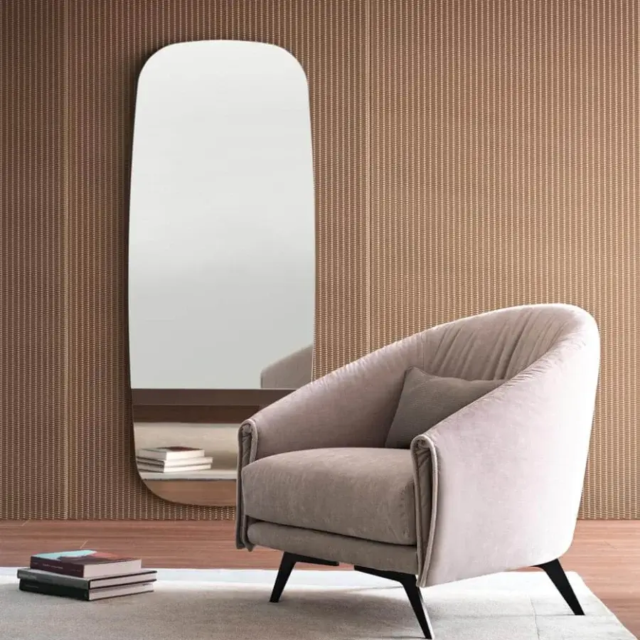 Captivating Bonaldo Saddle lounge chair with light grayish-beige textile upholstery and matte painted metal legs crafted with leather inserts