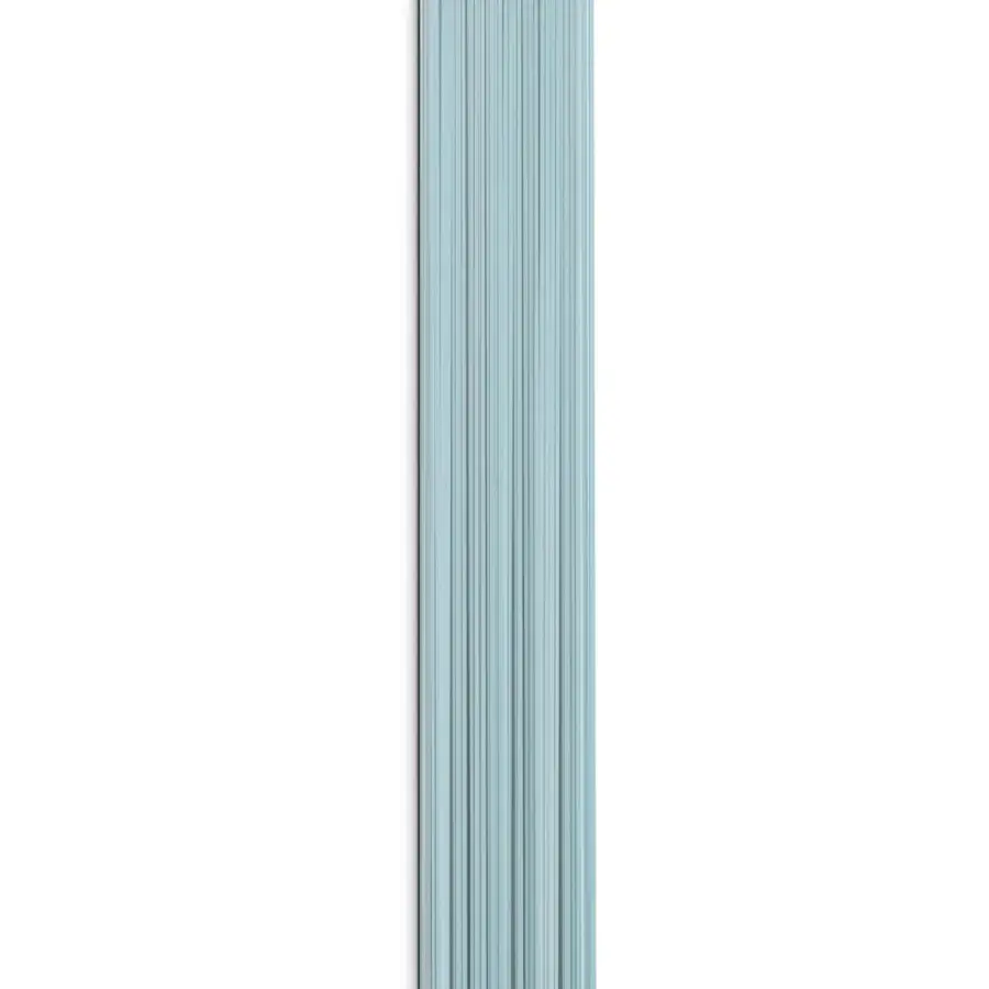 Distinguished Tonelli Design Vu mirror crafted with vertically paneled extra clear glass elements and subtle blue tints